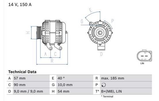 Alternator 4793 Bosch