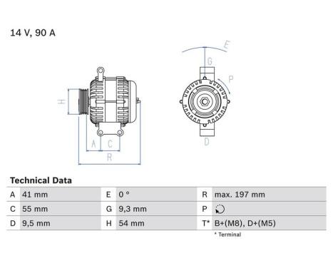 Alternator 4877 Bosch