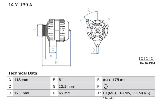 Alternator 4880 Bosch