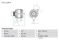 Alternator 4906 Bosch