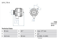 Alternator 4911 Bosch