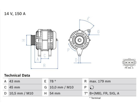 Alternator 4916 Bosch