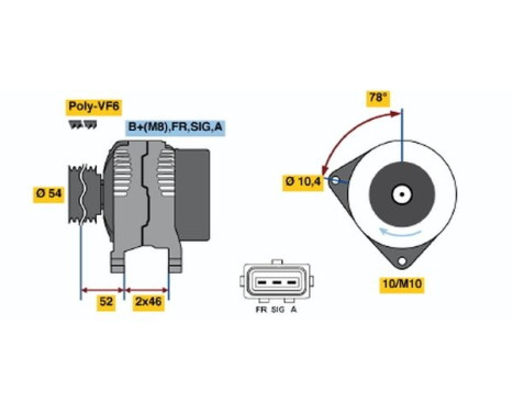 Alternator 4917 Bosch, Image 3