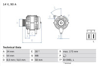 Alternator 4919 Bosch