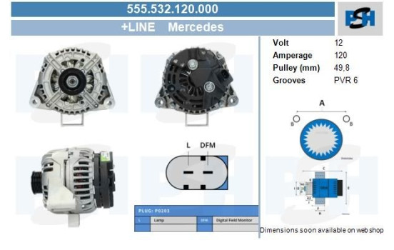 Alternator 555.532.120.000 PlusLine, Image 9