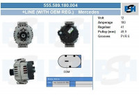 Alternator 555.589.180.004 PlusLine