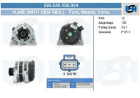 Alternator 595.545.150.054 PlusLine