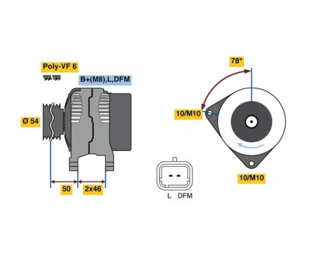 Alternator 8019 Bosch, Image 3