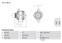 Alternator 8032 Bosch