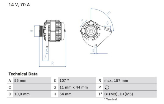 Alternator 8049 Bosch