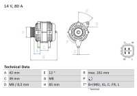 Alternator 8057 Bosch