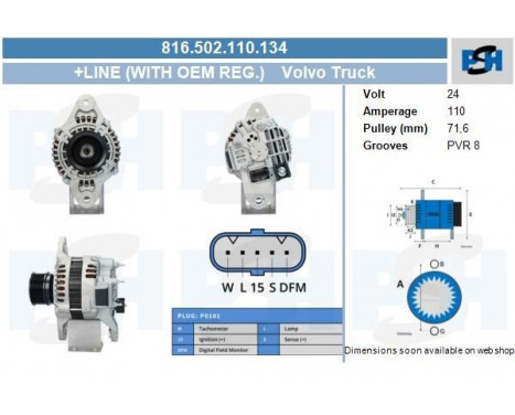 Alternator 816.502.110.134 PlusLine, Image 5