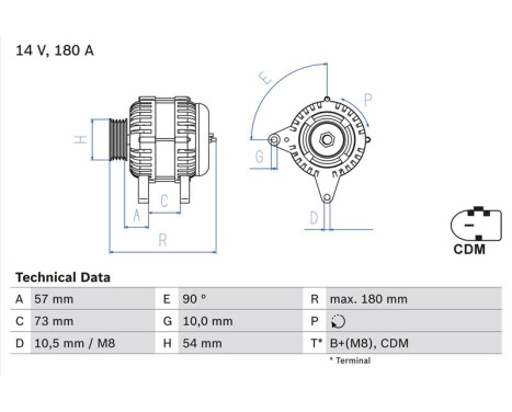 Alternator 8220 Bosch