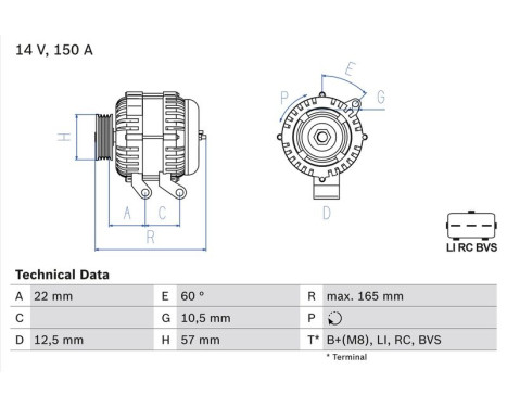Alternator 8240 Bosch