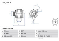 Alternator 8241 Bosch