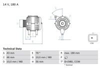 Alternator 8251 Bosch