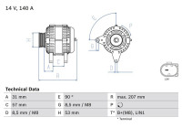 Alternator 8334 Bosch