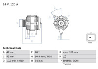 Alternator 8380 Bosch