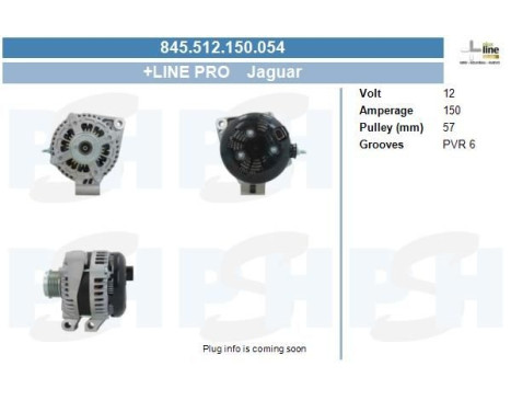 Alternator 845.512.150.054 PlusLine