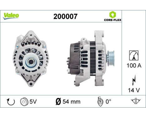 Alternator / Alternator 200007 Valeo, Image 4