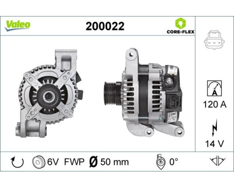Alternator / Alternator 200022 Valeo
