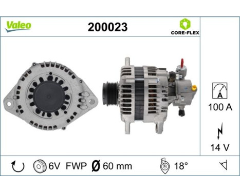 Alternator / Alternator 200023 Valeo