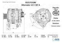 Alternator Audi 180A