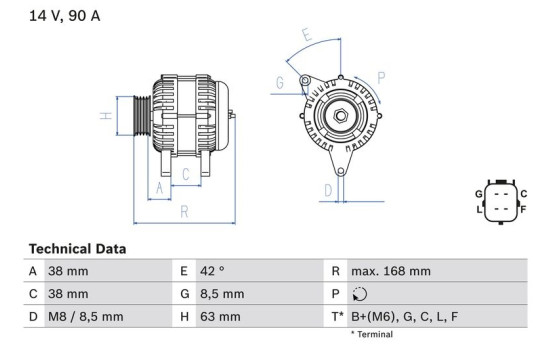 Alternator Eco 8279 Bosch