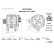 Alternator Fiat / Iveco 140A, Thumbnail 6