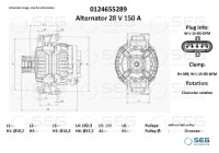 Alternator Mercedes 150A