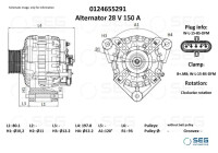 Alternator Mercedes 150A