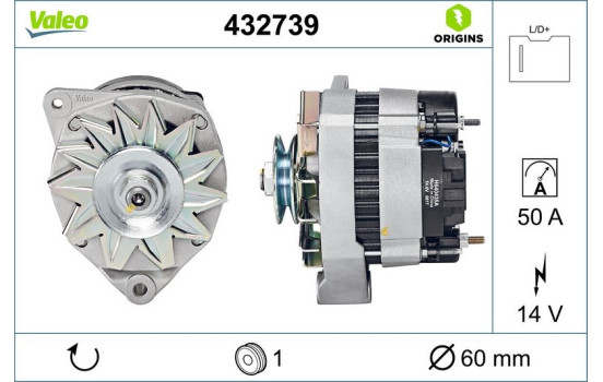 Alternator NEW ORIGINAL PART 432739 Valeo