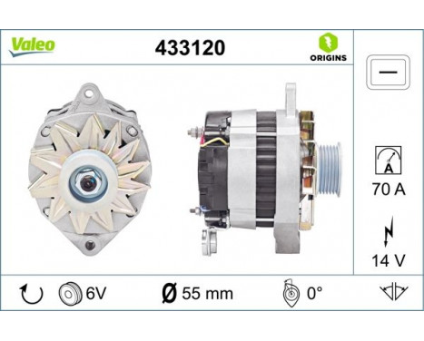 Alternator NEW ORIGINAL PART 433120 Valeo, Image 2