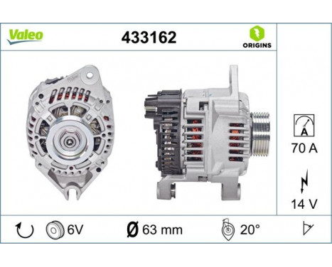 Alternator NEW ORIGINAL PART 433162 Valeo