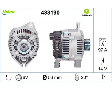 Alternator NEW ORIGINAL PART 433190 Valeo