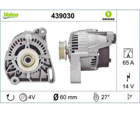 Alternator NEW ORIGINAL PART 439030 Valeo, Image 4