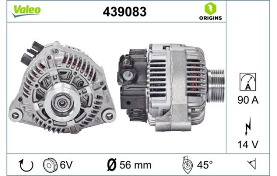 Alternator NEW ORIGINAL PART 439083 Valeo, Image 2