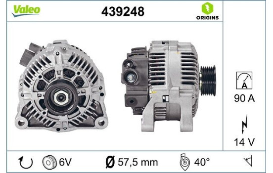 Alternator NEW ORIGINAL PART 439248 Valeo, Image 4