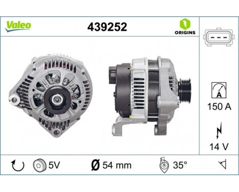 Alternator NEW ORIGINAL PART 439252 Valeo