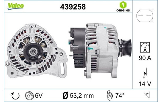 Alternator NEW ORIGINAL PART 439258 Valeo, Image 4