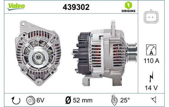 Alternator NEW ORIGINAL PART 439302 Valeo, Image 4