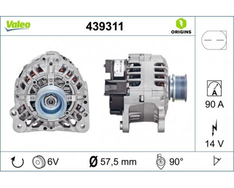 Alternator NEW ORIGINAL PART 439311 Valeo, Image 2