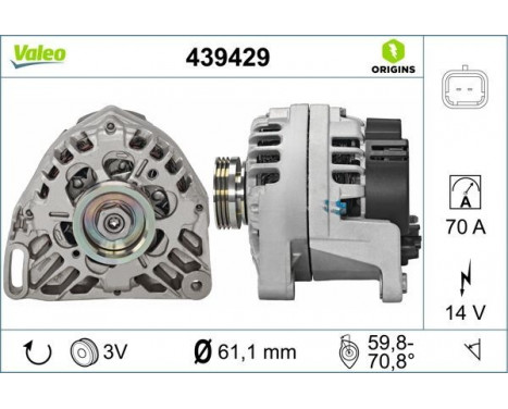 Alternator NEW ORIGINAL PART 439429 Valeo