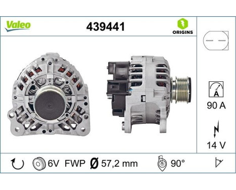 Alternator NEW ORIGINAL PART 439441 Valeo, Image 4
