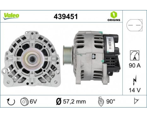 Alternator NEW ORIGINAL PART 439451 Valeo, Image 3