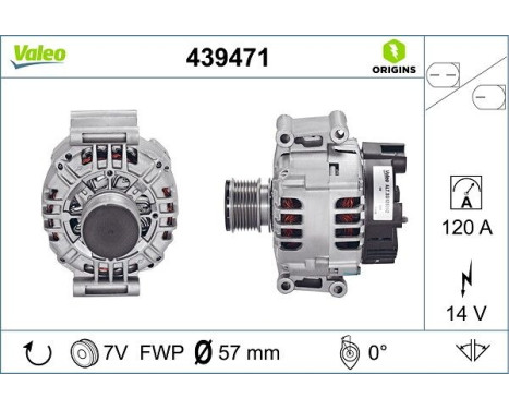 Alternator NEW ORIGINAL PART 439471 Valeo, Image 4