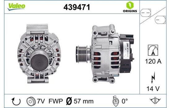 Alternator NEW ORIGINAL PART 439471 Valeo, Image 4