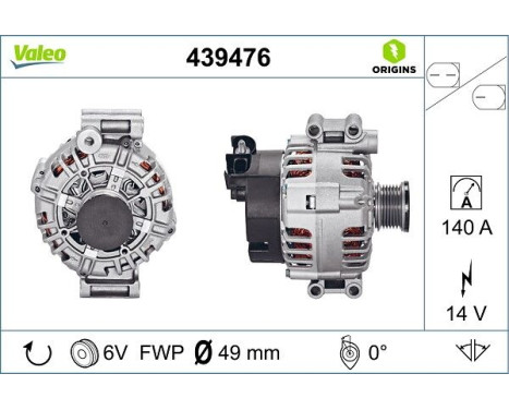 Alternator NEW ORIGINAL PART 439476 Valeo, Image 4