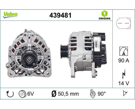 Alternator NEW ORIGINAL PART 439481 Valeo, Image 4