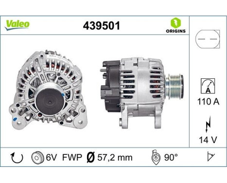 Alternator NEW ORIGINAL PART 439501 Valeo, Image 4